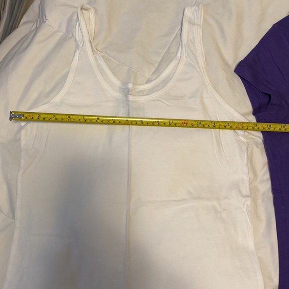 NWOT No Boundaries 1-White Tank Top and 1 Purple lightweight Purple T-Shirt - Picture 3 of 5